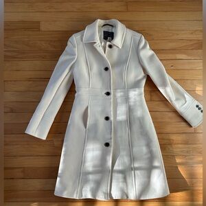 J. Crew white/cream coat, size 6